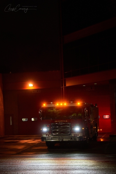 Fire Engine Sacramento Fire Department, Sacramento, Ca